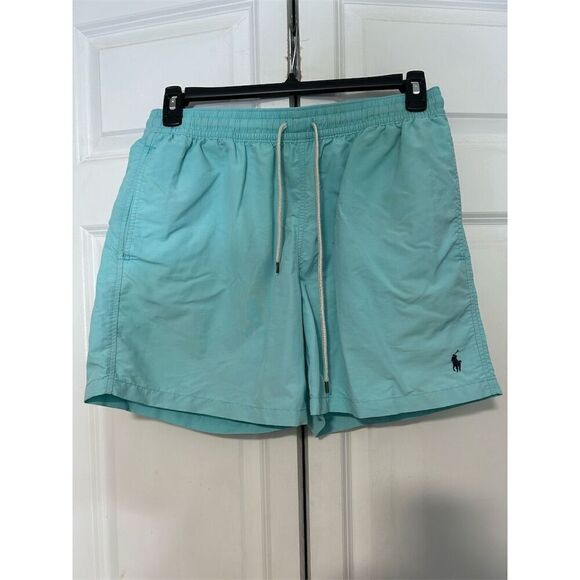 Polo Ralph Lauren Men's Swim Trunks Blue Size L Quick-Dry Shorts - Picture 1 of 5